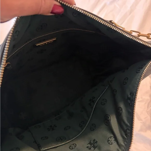 EUC Tory Burch Green Leather Shoulder Bag - Picture 10 of 13